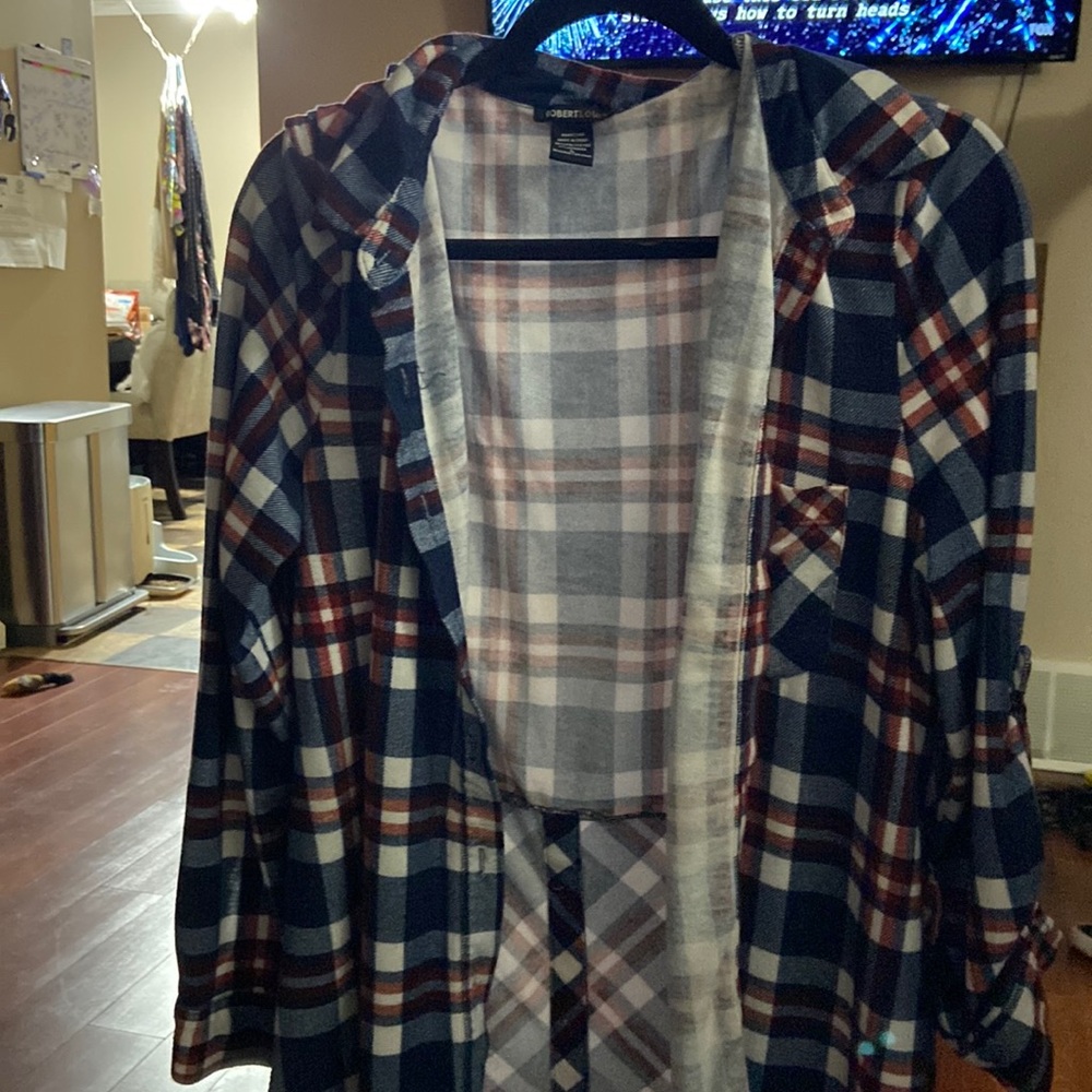 Long sleeve plaid aft shirt